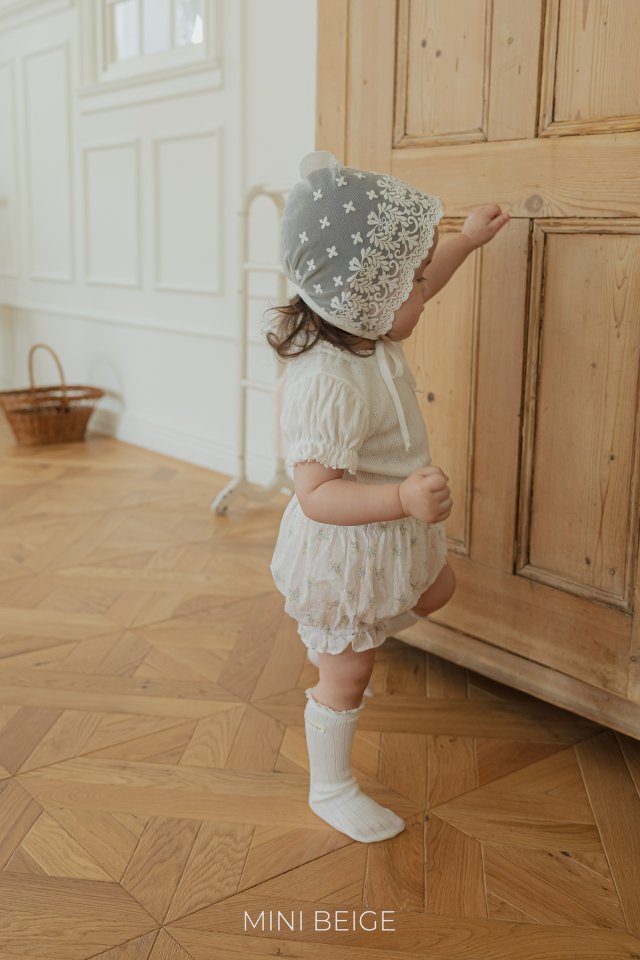The Beige - Korean Baby Fashion - #onlinebabyshop - 25 Shirred Bloomers - 2