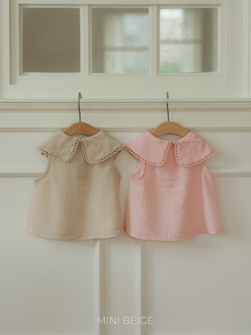 The Beige - Korean Baby Fashion - #onlinebabyshop - Big Collar Blouse - 12