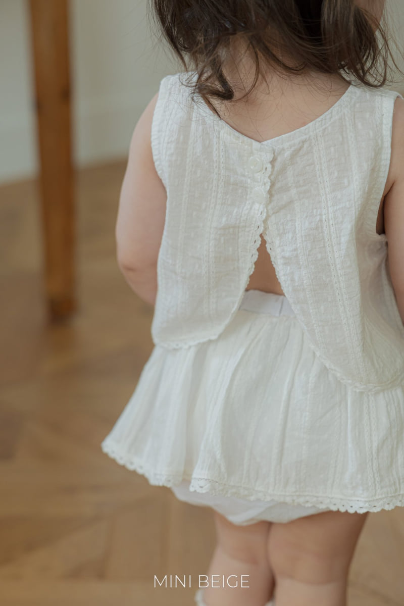 The Beige - Korean Baby Fashion - #onlinebabyshop - Lace Wrap Blouse - 11