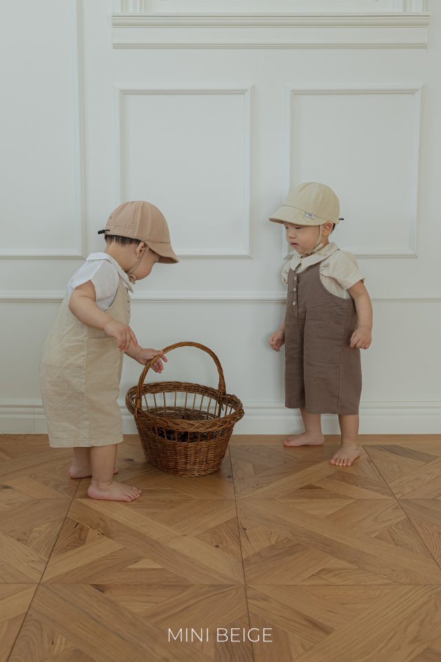 The Beige - Korean Baby Fashion - #onlinebabyshop - Linen Collar Tee - 10