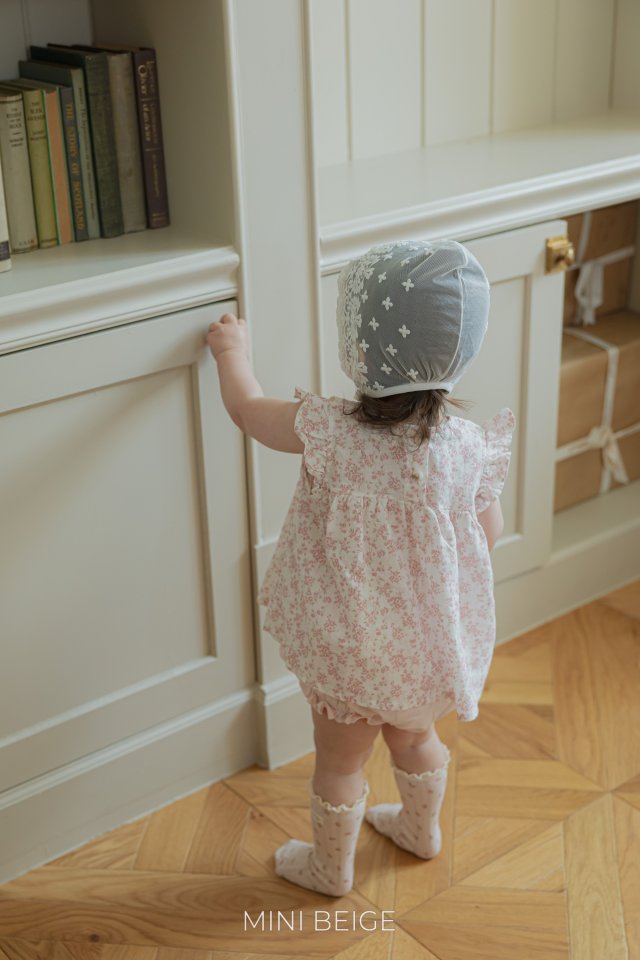 The Beige - Korean Baby Fashion - #onlinebabyshop - Flower Ribbon Blouse - 9