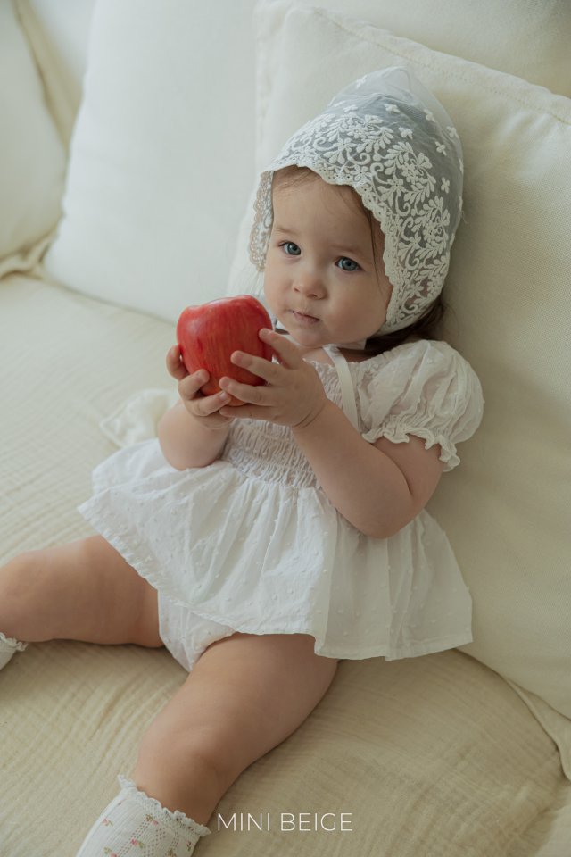 The Beige - Korean Baby Fashion - #onlinebabyshop - Shirred Skirt Suit - 2