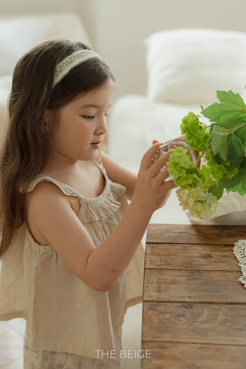 The Beige - Korean Baby Fashion - #onlinebabyshop - Linen Wing Blouse - 4