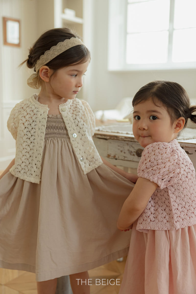 The Beige - Korean Baby Fashion - #smilingbaby - Shirred Frill One-piece - 12