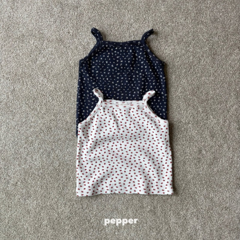The Pepper - Korean Children Fashion - #childofig - Strawberry Flower Sleeveless