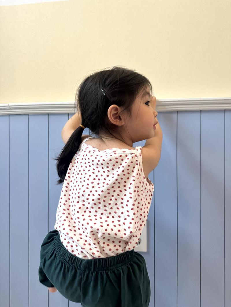 The Pepper - Korean Children Fashion - #childrensboutique - Strawberry Flower Sleeveless - 2