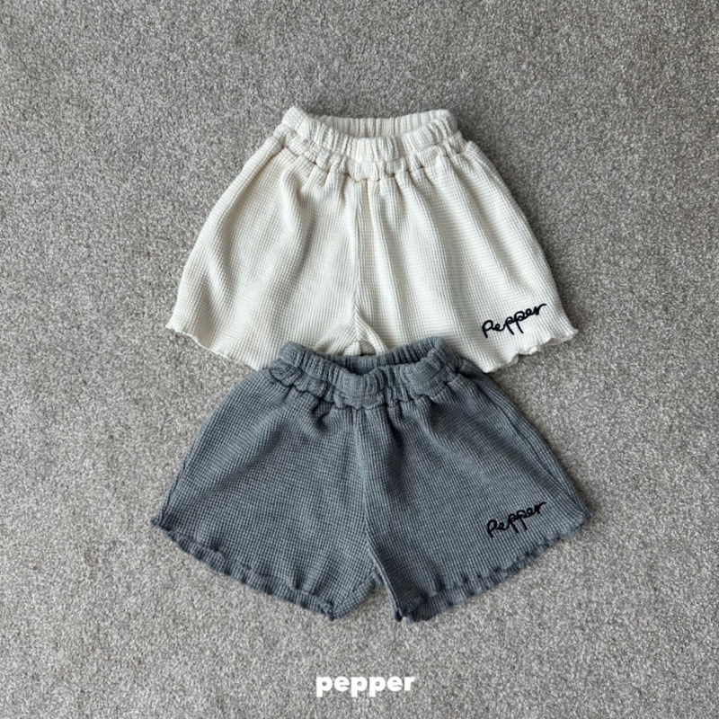 The Pepper - Korean Children Fashion - #kidzfashiontrend - Waffle Shorts