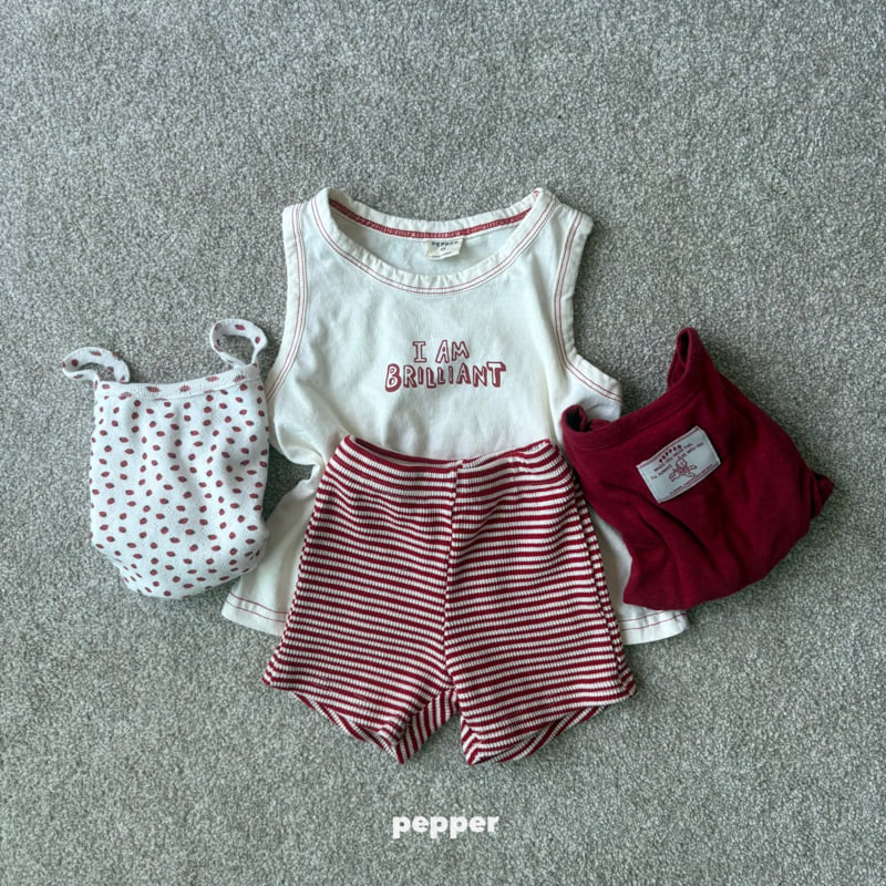 The Pepper - Korean Children Fashion - #littlefashionista - Strawberry Flower Sleeveless - 10