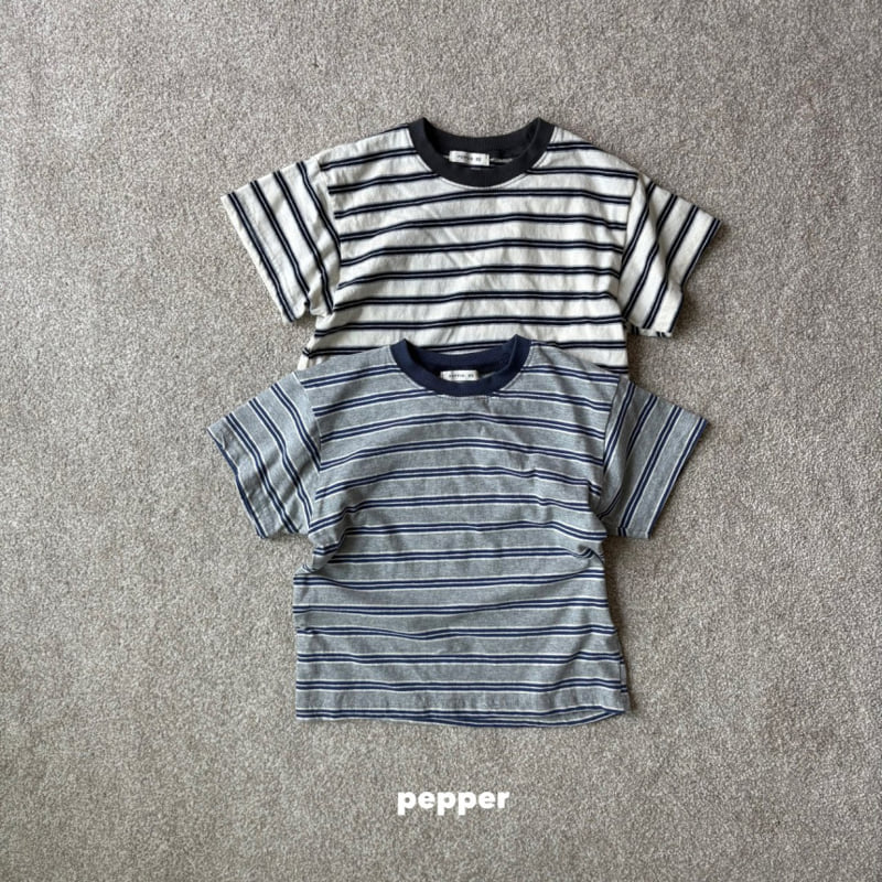 The Pepper - Korean Women Fashion - #vintagekidsstyle - Mom Stripe Tee