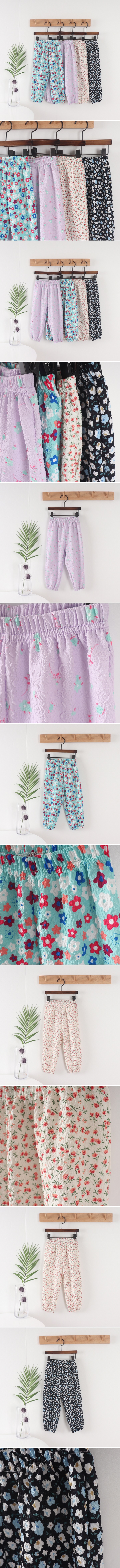Tony - Korean Children Fashion - #kidsshorts - Flower Pants