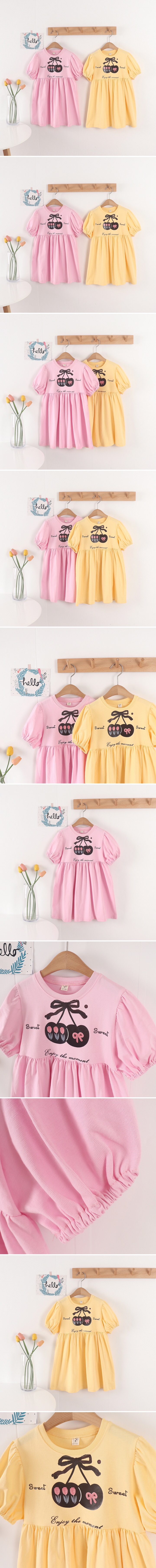 Tony - Korean Children Fashion - #kidsstore - Cherry Dress