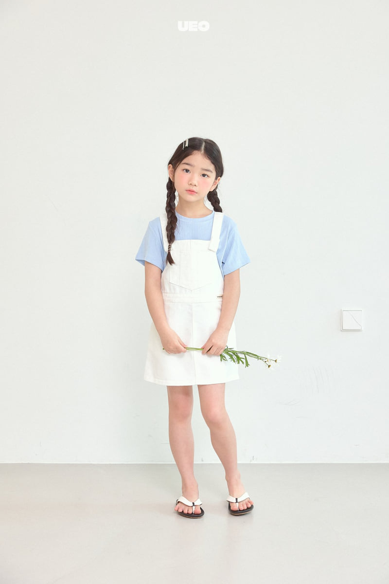 U Eo - Korean Children Fashion - #kidzfashiontrend - Fresh Overalls Skirt - 4
