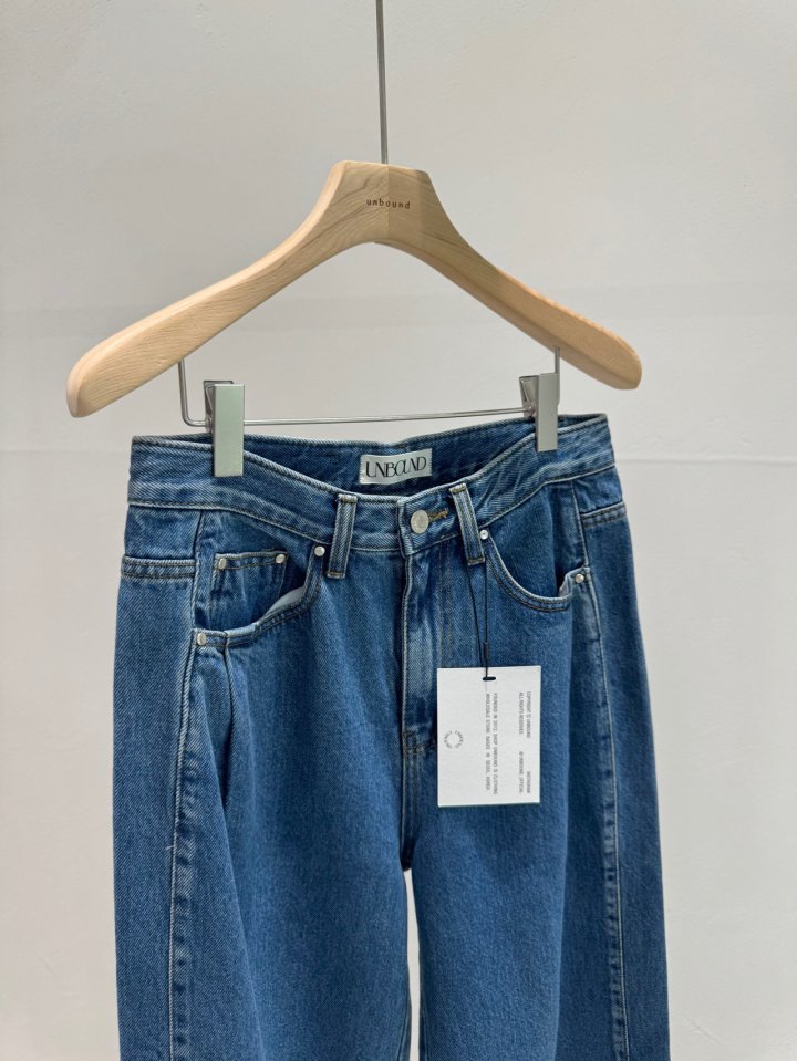 Unbound - Korean Women Fashion - #restrostyle - Pintuck Slit Denim Pants - 2