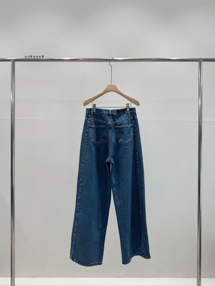Unbound - Korean Women Fashion - #romanticstyle - Pintuck Slit Denim Pants - 3