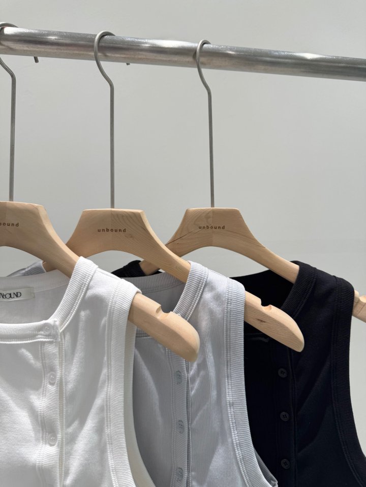 Unbound - Korean Women Fashion - #thelittlethings - Unbalance Rib Sleeveless Tee - 2