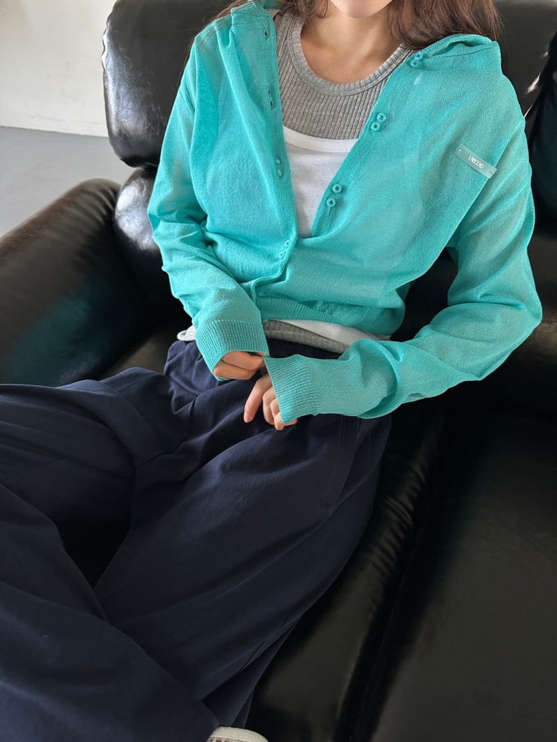 Unbound - Korean Women Fashion - #vintageinspired - Ice Hood Knit Cardigan - 6