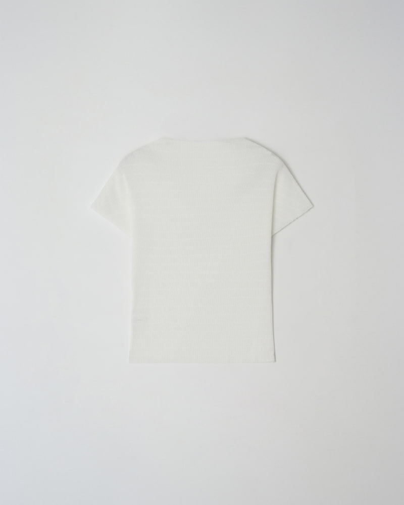 Understanding - Korean Women Fashion - #momslook - Stripe Pleats Tee - 10