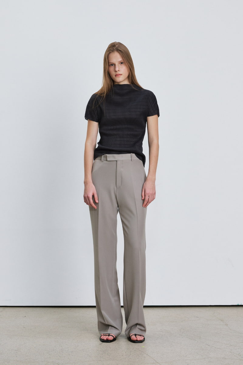 Understanding - Korean Women Fashion - #momslook - Stripe Pleats Tee - 2
