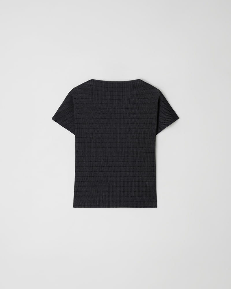 Understanding - Korean Women Fashion - #momslook - Stripe Pleats Tee - 8
