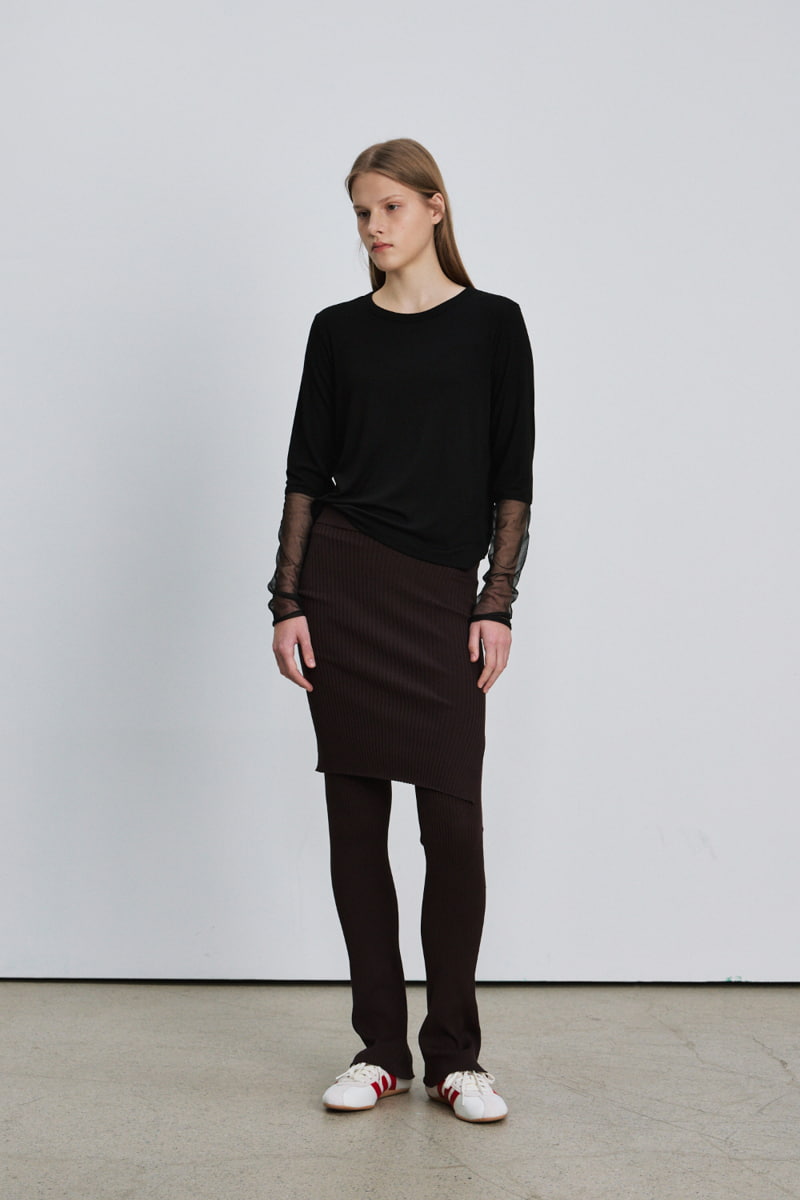 Understanding - Korean Women Fashion - #womensfashion - Mesh Sleeved Tee - 2