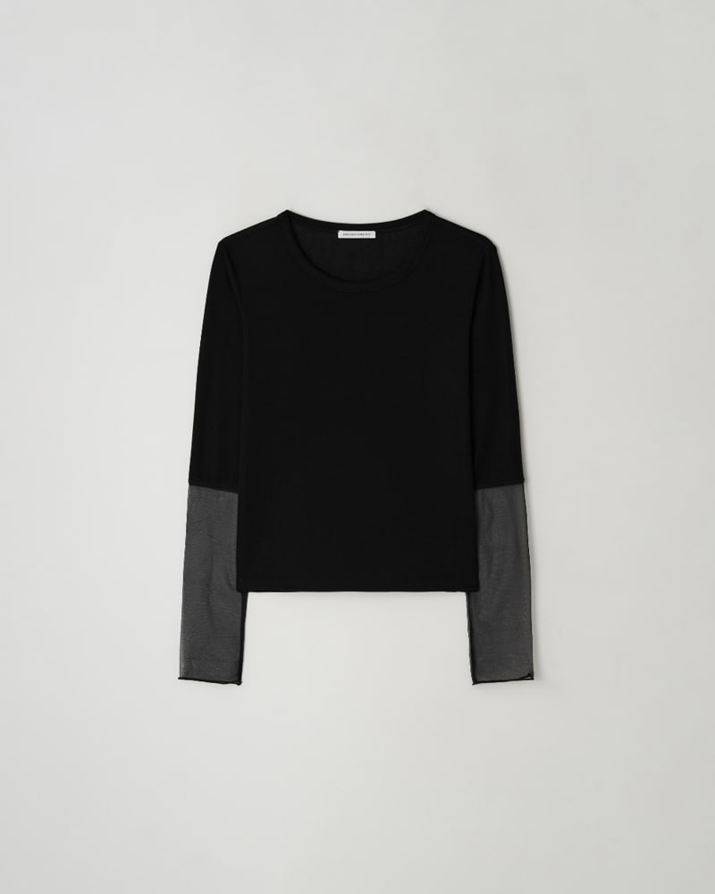 Understanding - Korean Women Fashion - #womensfashion - Mesh Sleeved Tee - 6