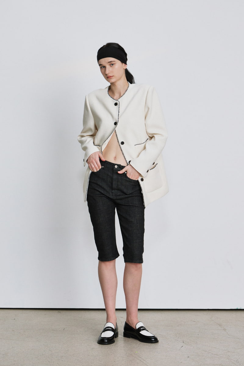 Understanding - Korean Women Fashion - #momslook - Bike Span Denim Half Pants - 4