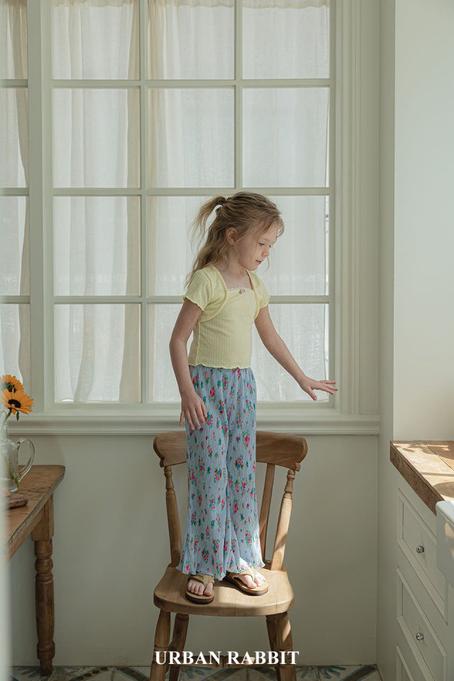 Urban Rabbit - Korean Children Fashion - #childofig - Flower Cooling Bootcut Pants