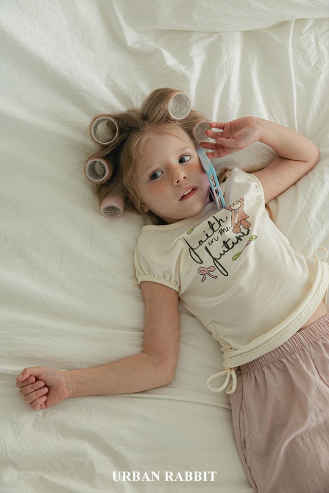 Urban Rabbit - Korean Children Fashion - #childofig - Bear Cap Sleeve Tee - 4