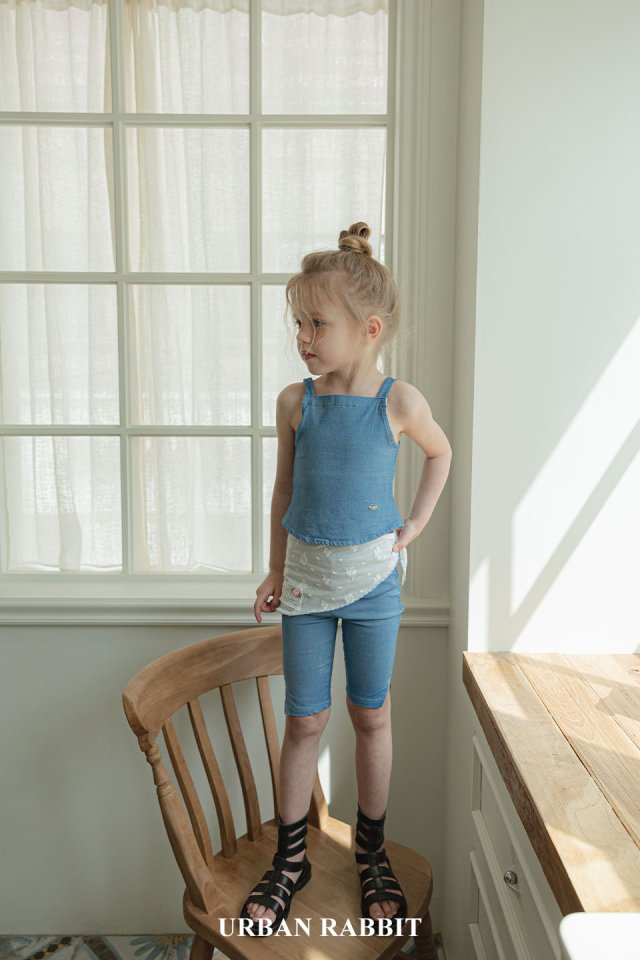 Urban Rabbit - Korean Children Fashion - #designkidswear - Denim Sleeveless - 6