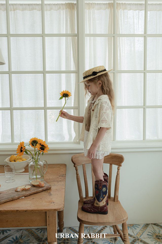 Urban Rabbit - Korean Children Fashion - #childrensboutique - Crochet Summer Shirt - 4