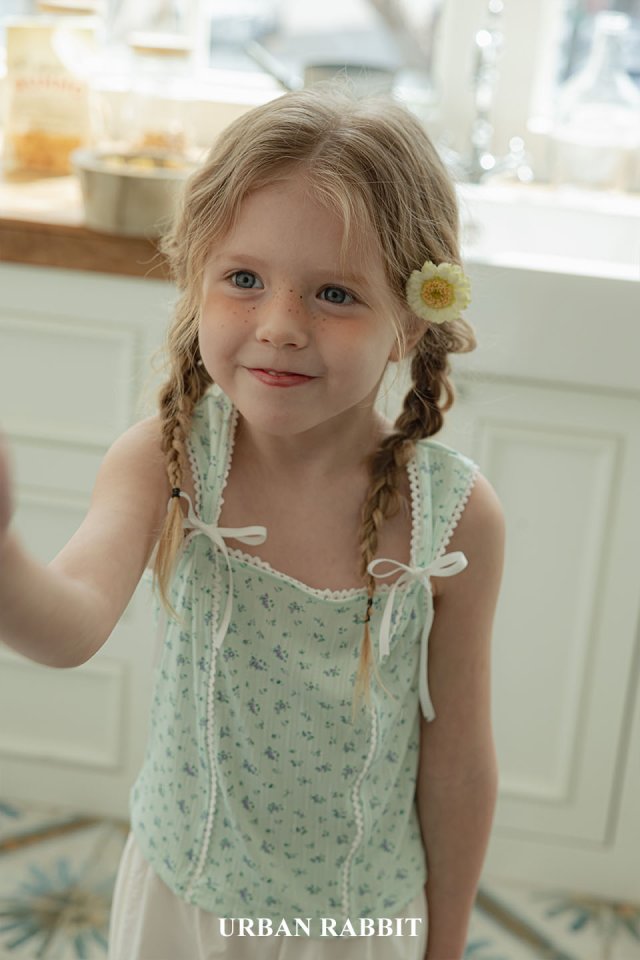 Urban Rabbit - Korean Children Fashion - #discoveringself - Kiki Ribbon Sleeveless Blouse - 2