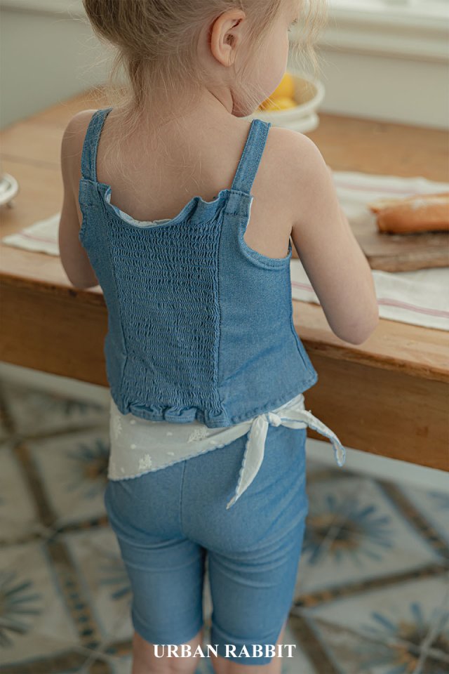 Urban Rabbit - Korean Children Fashion - #fashionkids - Denim Sleeveless - 8