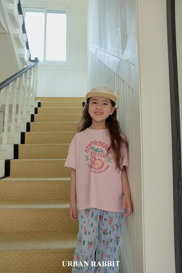 Urban Rabbit - Korean Children Fashion - #kidsshorts - Strawberry Box Tee - 10