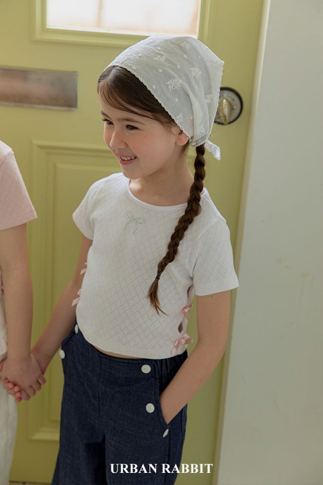 Urban Rabbit - Korean Children Fashion - #kidsshorts - Ribbon Tee - 7