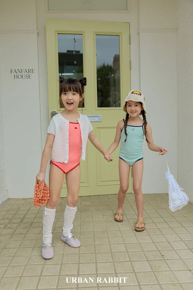Urban Rabbit - Korean Children Fashion - #kidsshorts - Rose Swimsuit Mesh Pouch
