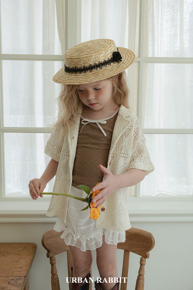 Urban Rabbit - Korean Children Fashion - #kidsshorts - Crochet Summer Shirt - 7