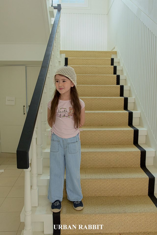 Urban Rabbit - Korean Children Fashion - #kidsstore - Pocket Summer Denim Pants - 3