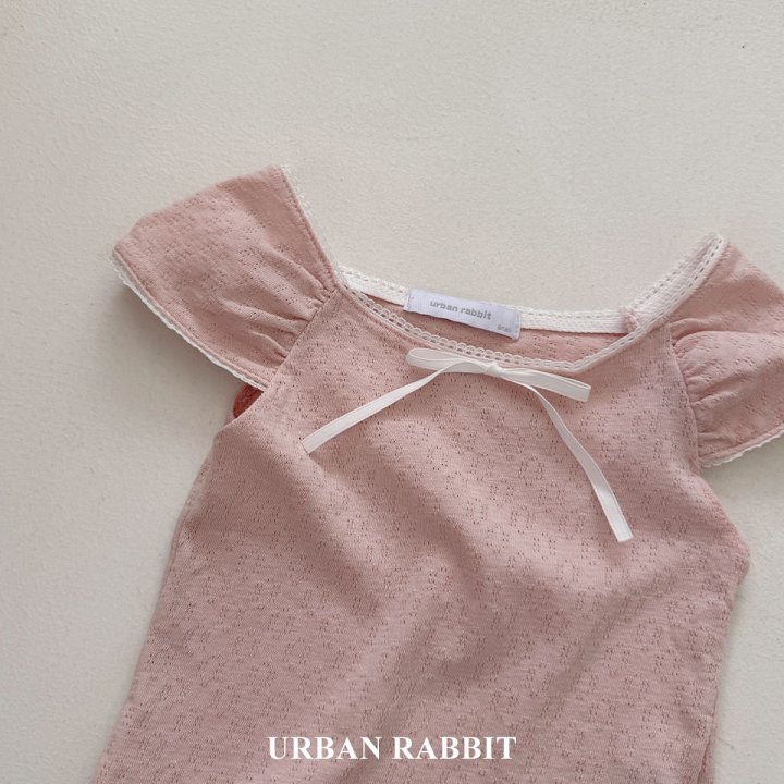 Urban Rabbit - Korean Children Fashion - #kidsshorts - Lace Tee - 4