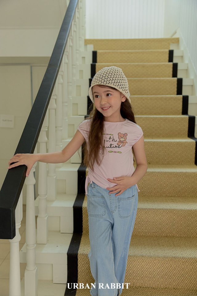 Urban Rabbit - Korean Children Fashion - #kidsstore - Pocket Summer Denim Pants - 4