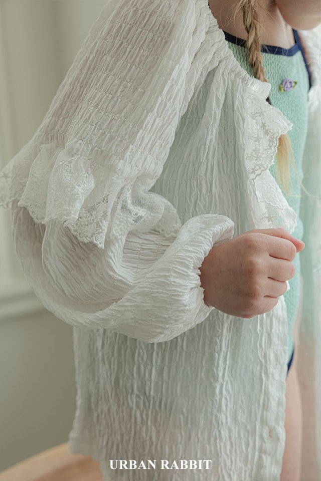 Urban Rabbit - Korean Children Fashion - #kidsstore - Romantic Cancan Vacation Blouse - 4