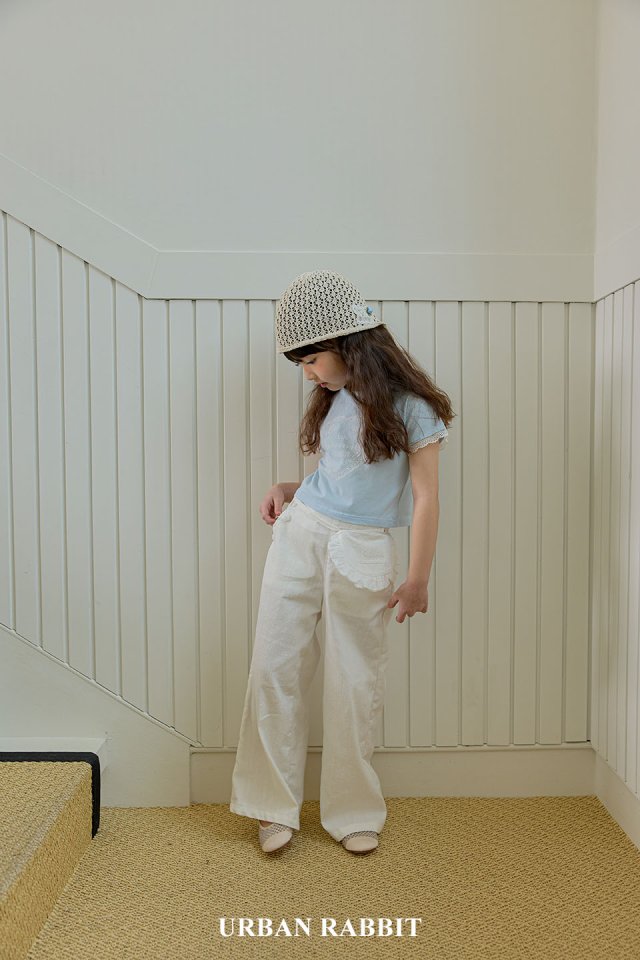 Urban Rabbit - Korean Children Fashion - #kidzfashiontrend - Heart Lace Crop Tee - 10