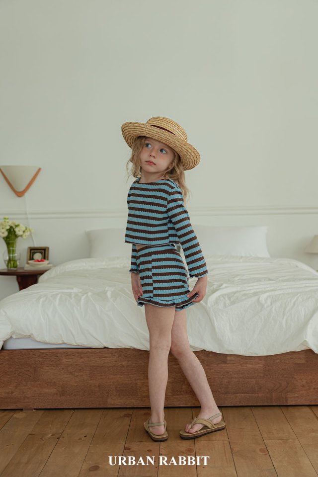 Urban Rabbit - Korean Children Fashion - #littlefashionista - Summer Stripe Set - 2