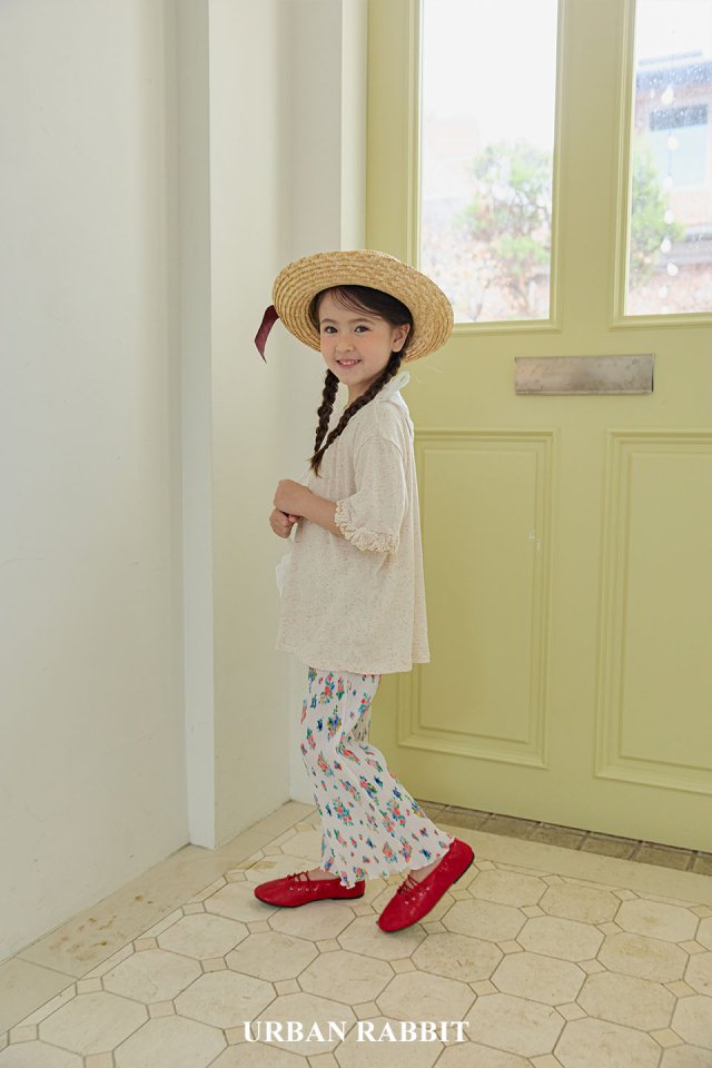 Urban Rabbit - Korean Children Fashion - #littlefashionista - Flower Cooling Bootcut Pants - 10