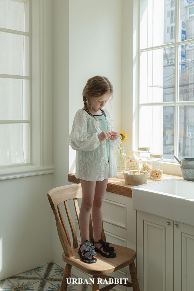 Urban Rabbit - Korean Children Fashion - #littlefashionista - Romantic Cancan Vacation Blouse - 6