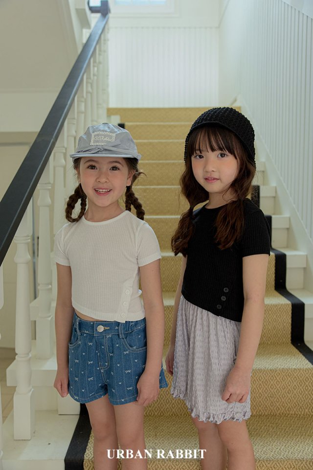 Urban Rabbit - Korean Children Fashion - #minifashionista - Slit Rib Tee - 3