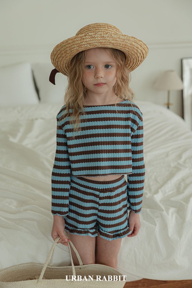 Urban Rabbit - Korean Children Fashion - #prettylittlegirls - Summer Stripe Set - 5