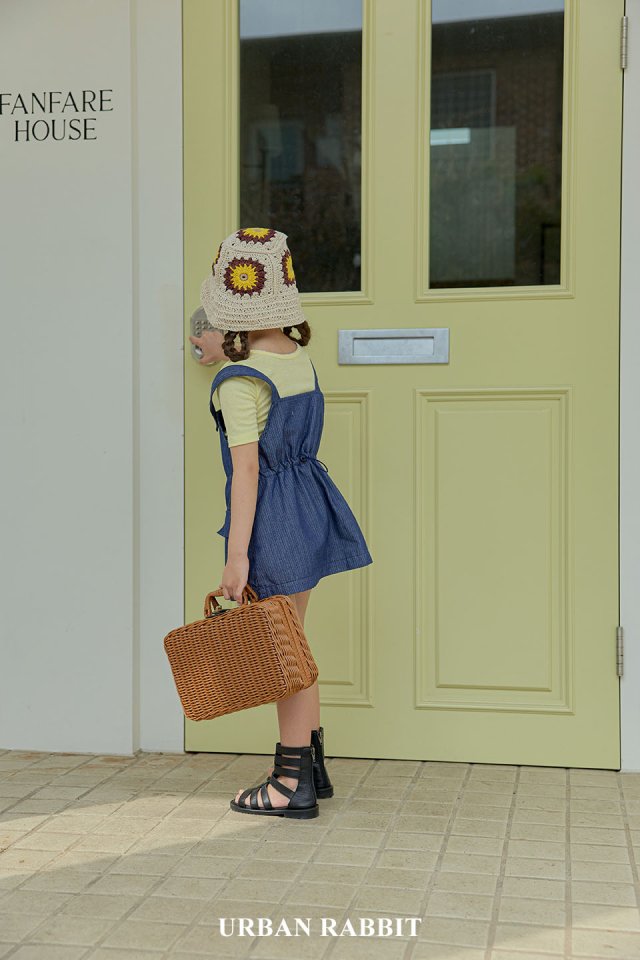 Urban Rabbit - Korean Children Fashion - #stylishchildhood - Daily Denim One-piece - 3