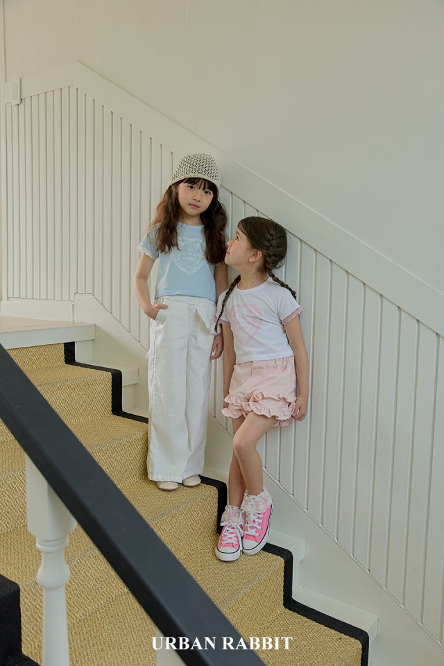 Urban Rabbit - Korean Children Fashion - #stylishchildhood - Heart Lace Crop Tee - 2