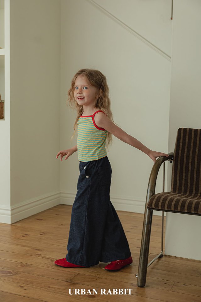 Urban Rabbit - Korean Children Fashion - #todddlerfashion - Resort Button Pants - 6