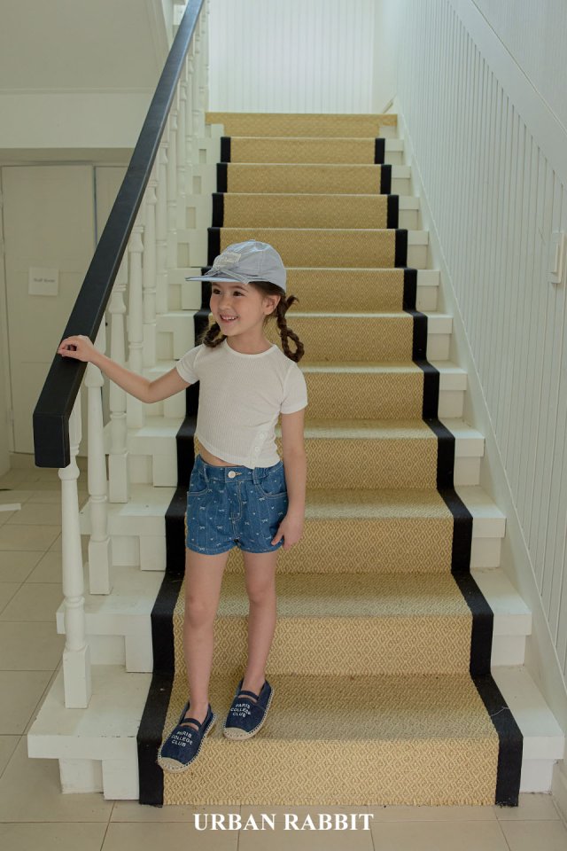 Urban Rabbit - Korean Children Fashion - #todddlerfashion - Slit Rib Tee - 5